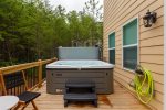 Back Deck Patio with Hot Tub and Outdoor Sectional